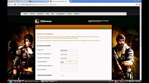 crossfire create account.